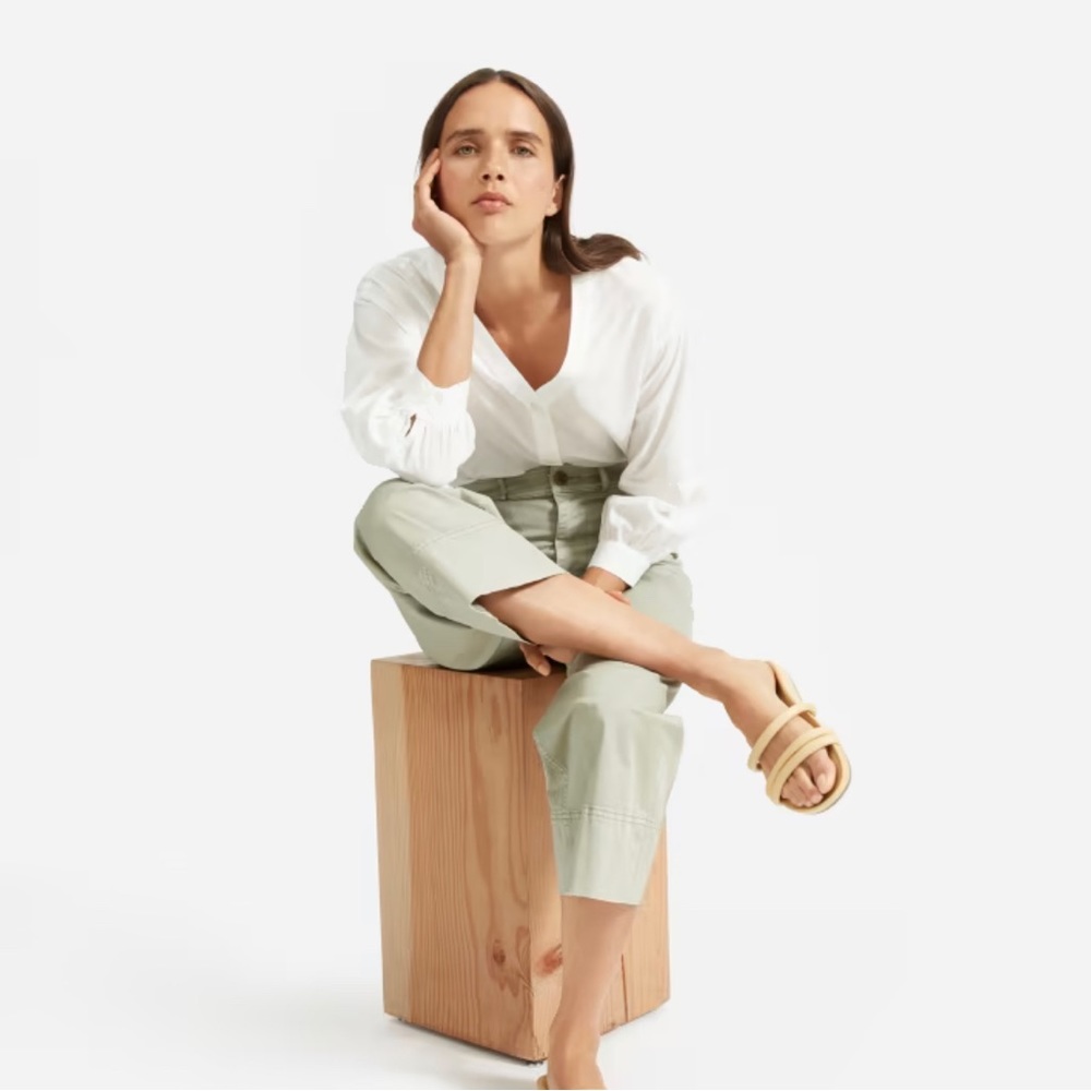The Silky Cotton Lantern Top